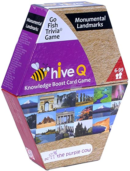 Purple Cow HiveQ Go Fish Trivia Game - Landmarks