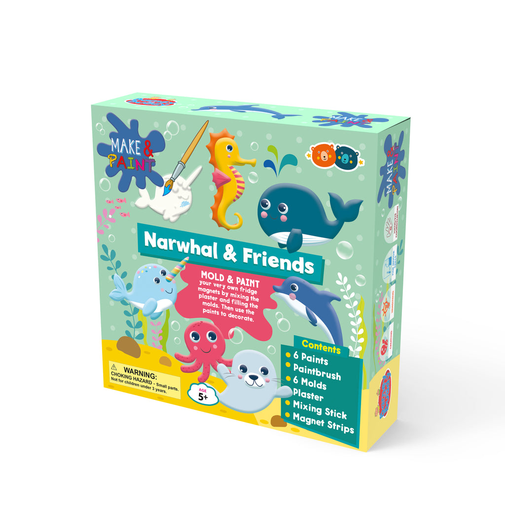 Mould and paint Narwhal and Friends