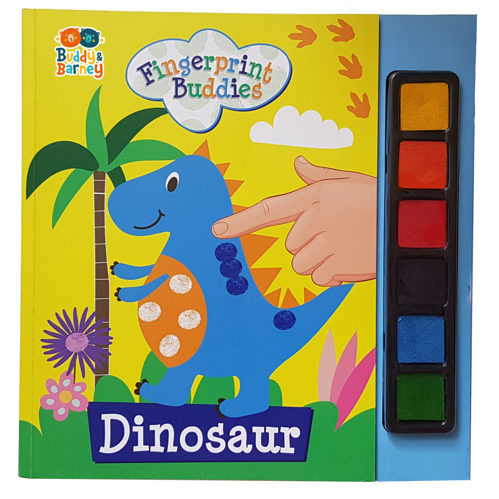 Dinosaur Fingerprint Buddies Book product view - Shop Online | pollywiggles.co.za