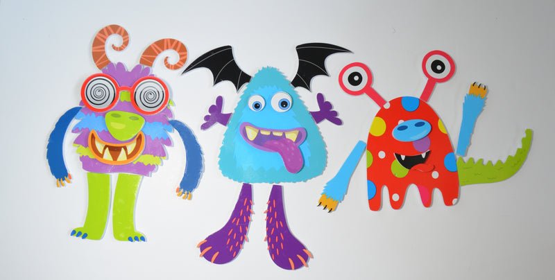 Silly Monsters Bath Time Stickers