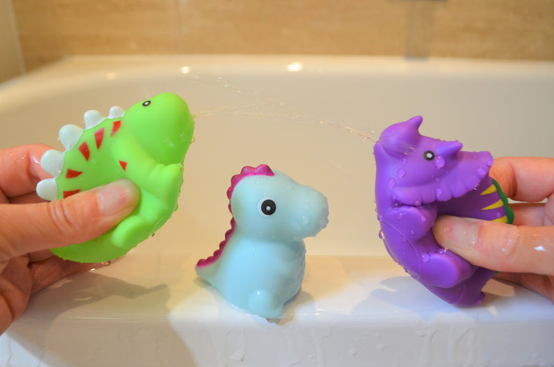 Bath Time Dinosaurs | Pollywiggles - Bath Toys