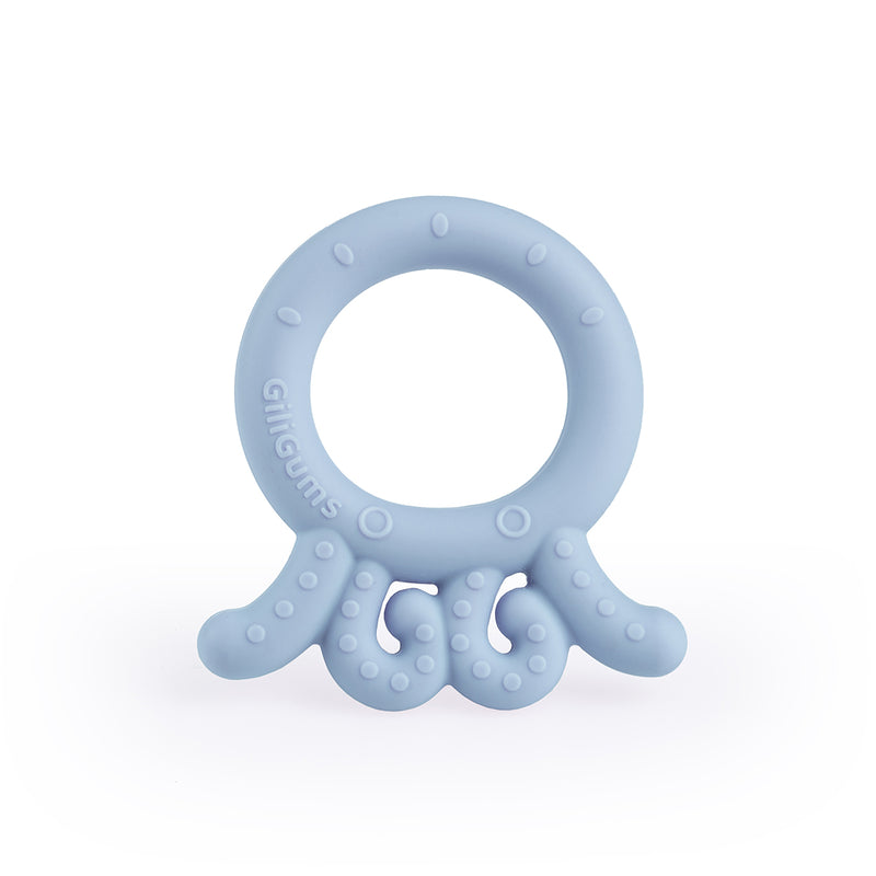 Baby Octopus Silicone Teether - Blue