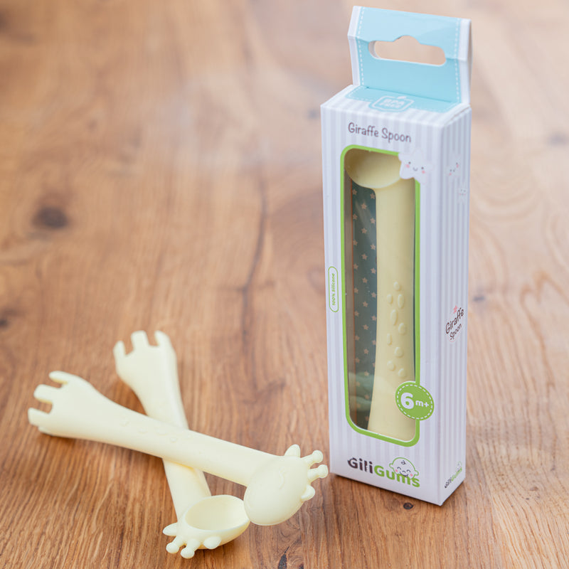 Giraffe Silicone Teething Spoon (what's in the box) - Shop Online | pollywiggles.co.za