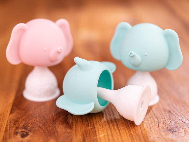 Elephant Rattle Silicone Teether - Shop Online | pollywiggles.co.za