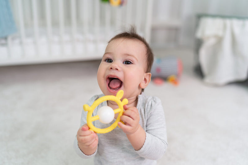 Deer Silicone Rattle Teether - Shop Online | pollywiggles.co.za